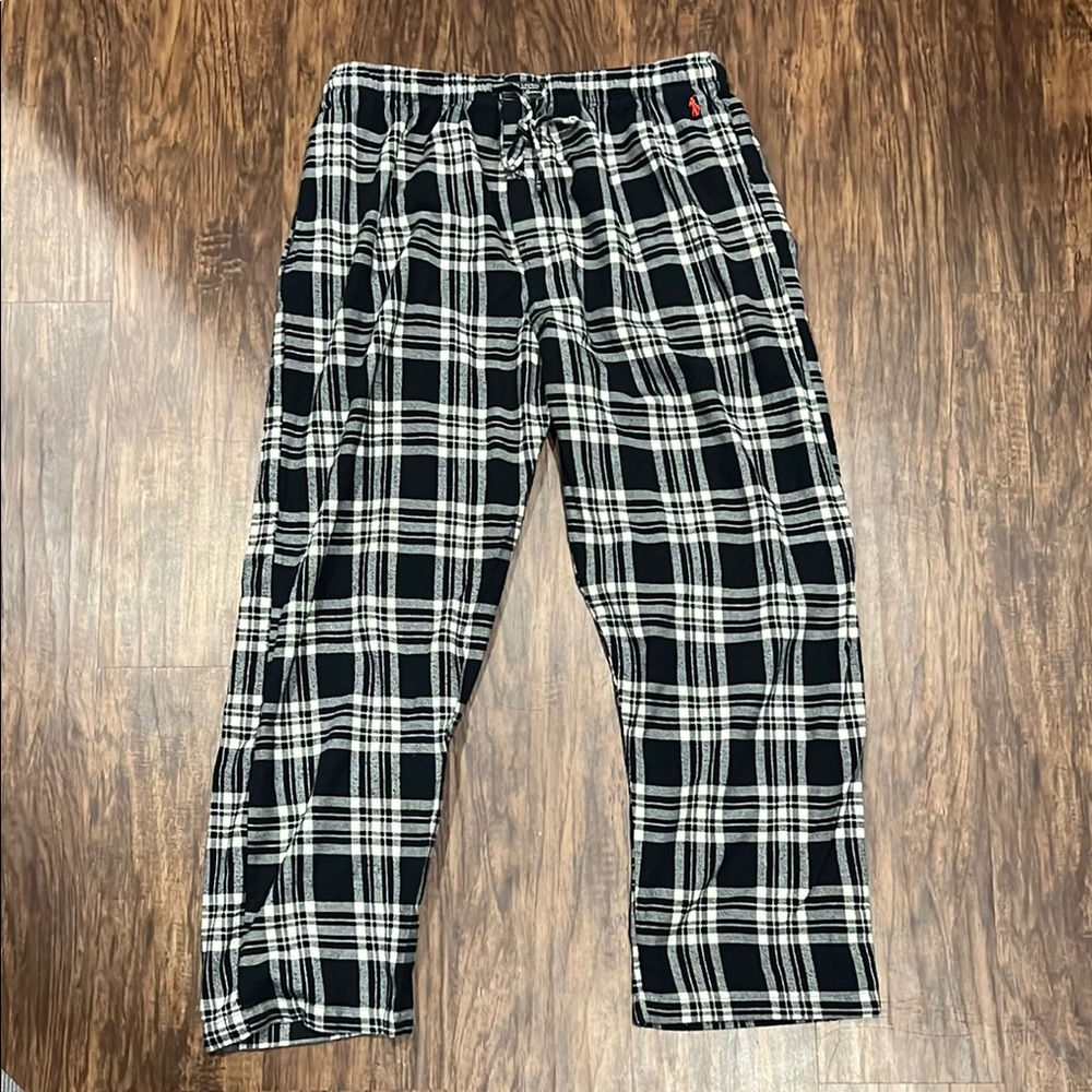 Polo Ralph LaurenBlack and White Plaid Men's Sleep Pants